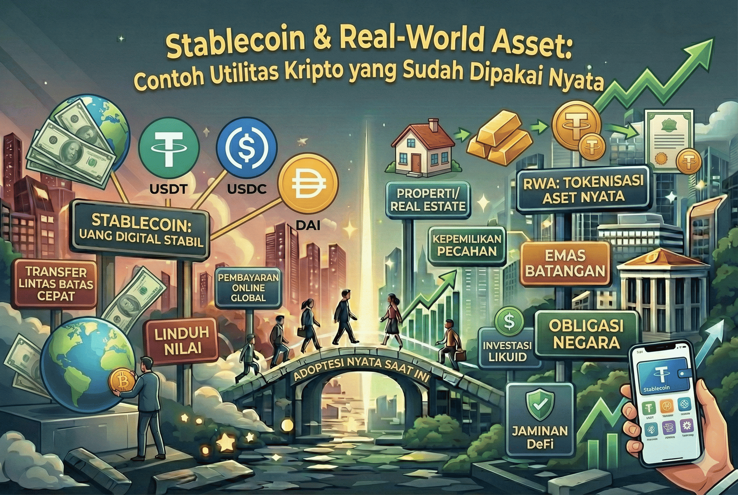 Stablecoin & Real-World Asset: Contoh Utilitas Kripto yang Sudah Dipakai Nyata